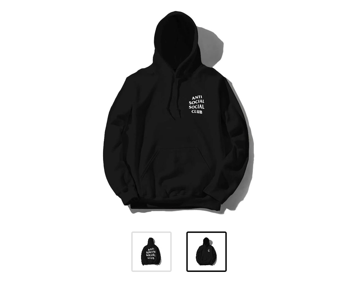 Anti Social Social Club Hoodie Black