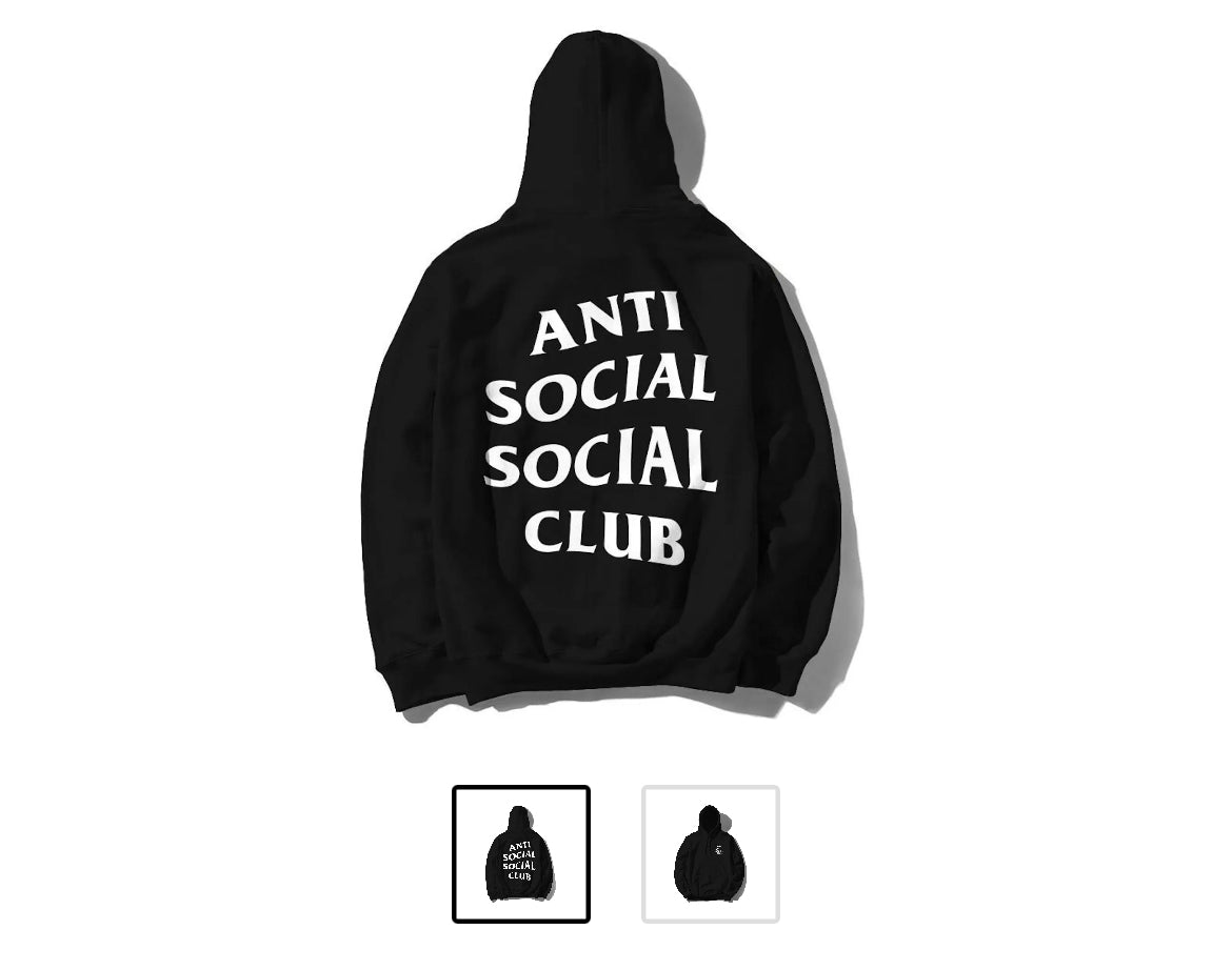 Anti Social Social Club Hoodie Black
