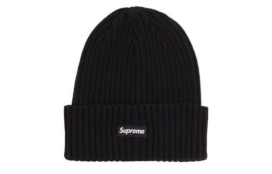 Supreme Overdyed Ribbed Beanie (SS18) Washed Black