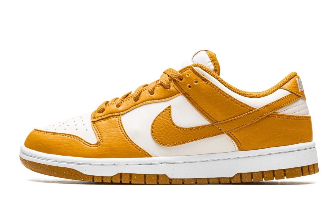 Nike Dunk Low Next Nature Phantom Gold Suede (Women's)